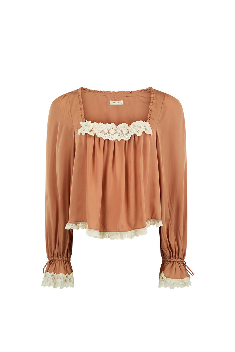 Poison Peach Blouse shirt SPELL