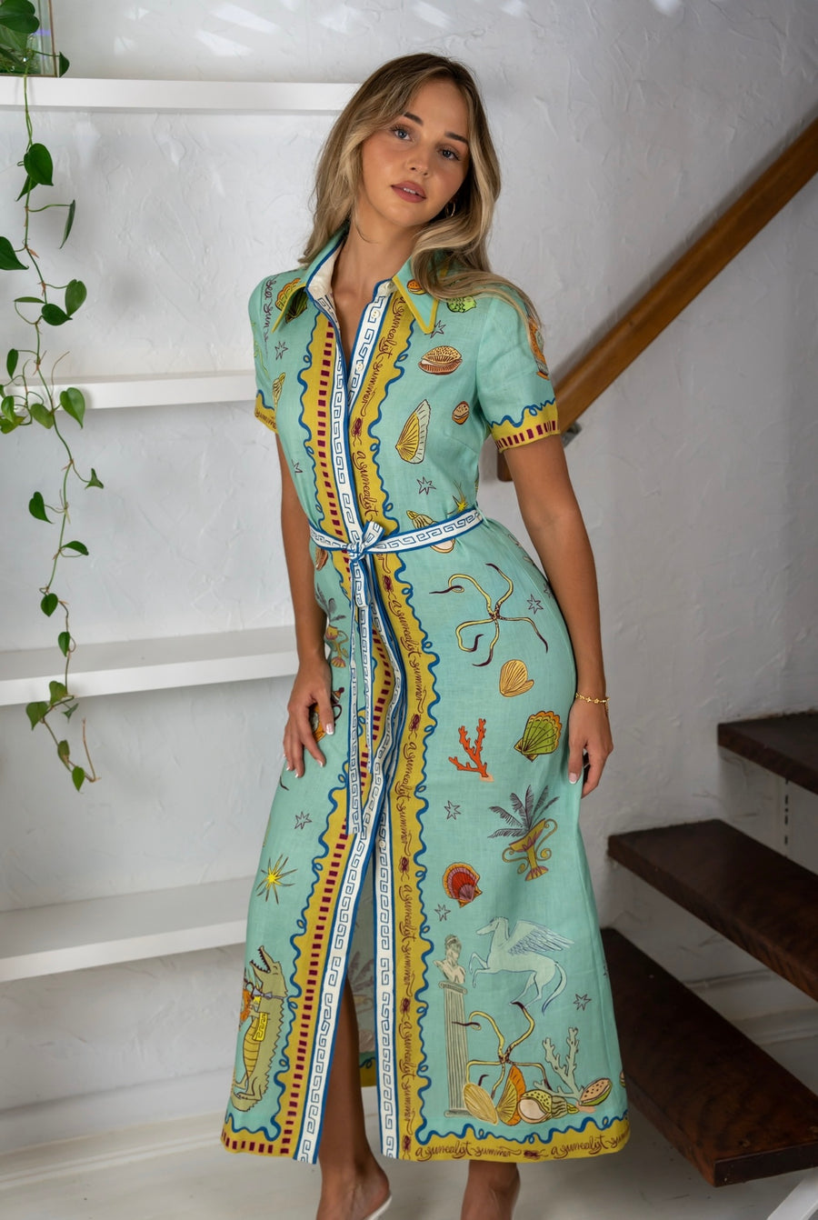 Surrealist Summer Shirtdress Dresses Alèmais