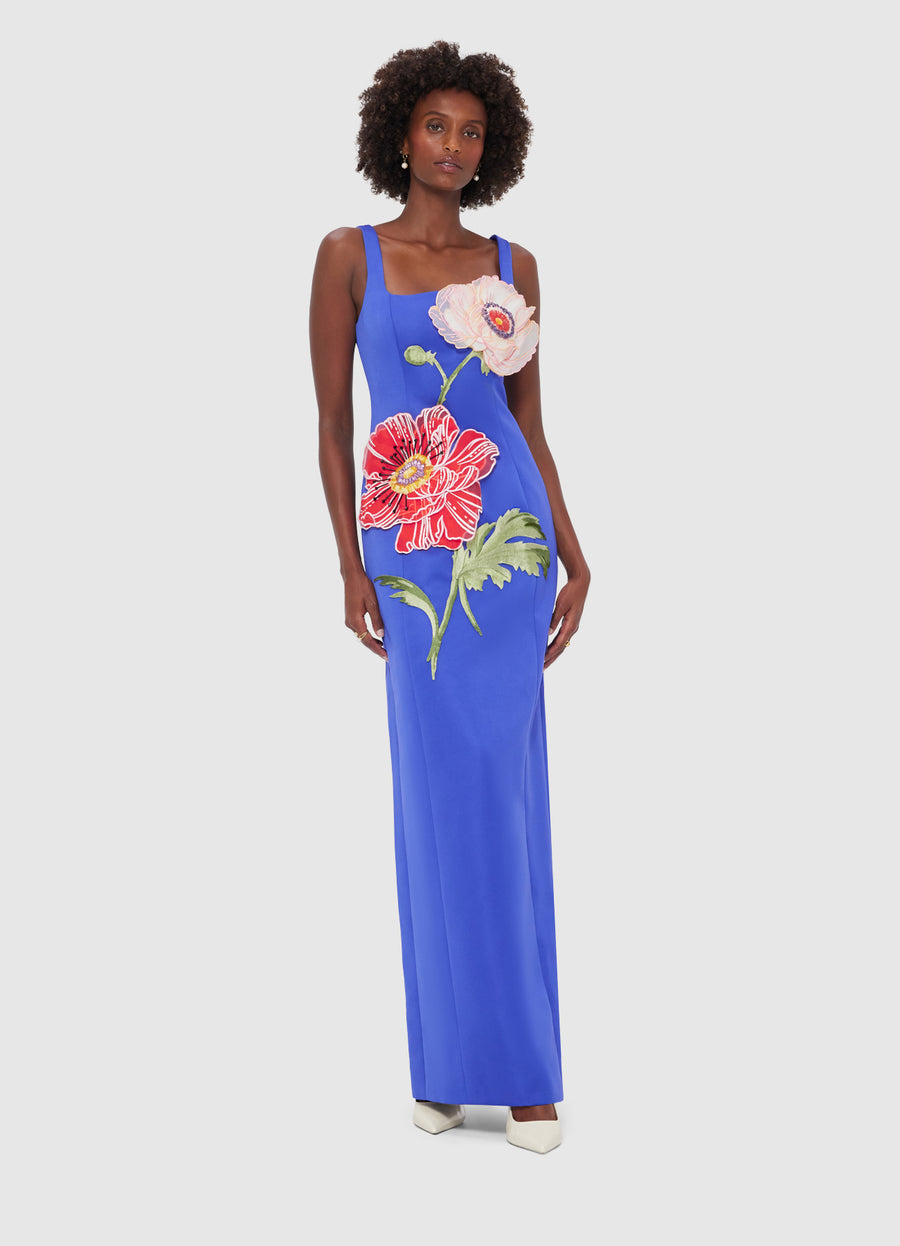 Adelina Maxi Dress- Lapis Leo lin