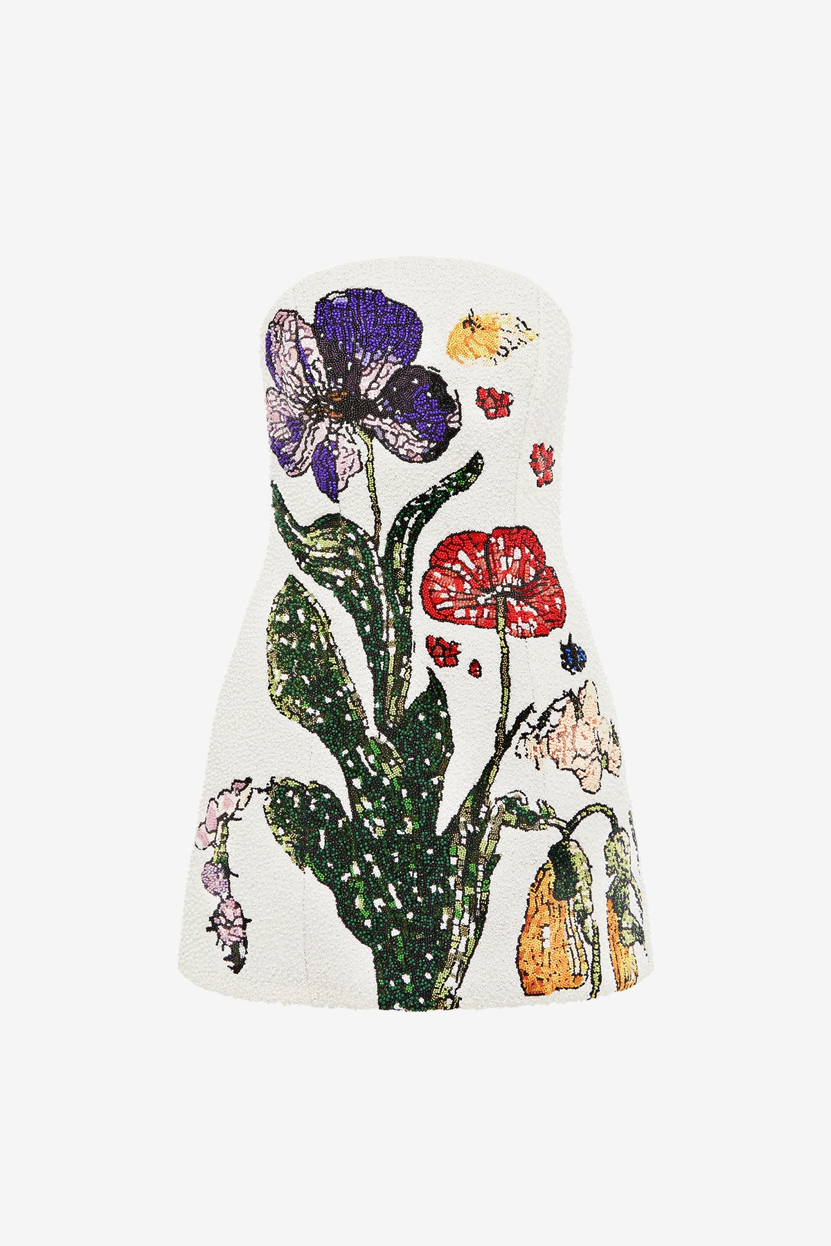 Zaria Beaded Bustier Mini Dress Dresses Leo lin