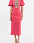 Posey Puff Sleeve Midi Dress Dresses rebecca vallance