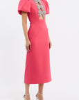 Posey Puff Sleeve Midi Dress Dresses rebecca vallance