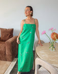 Wanda Embroidered Midi Dress Dresses Alèmais
