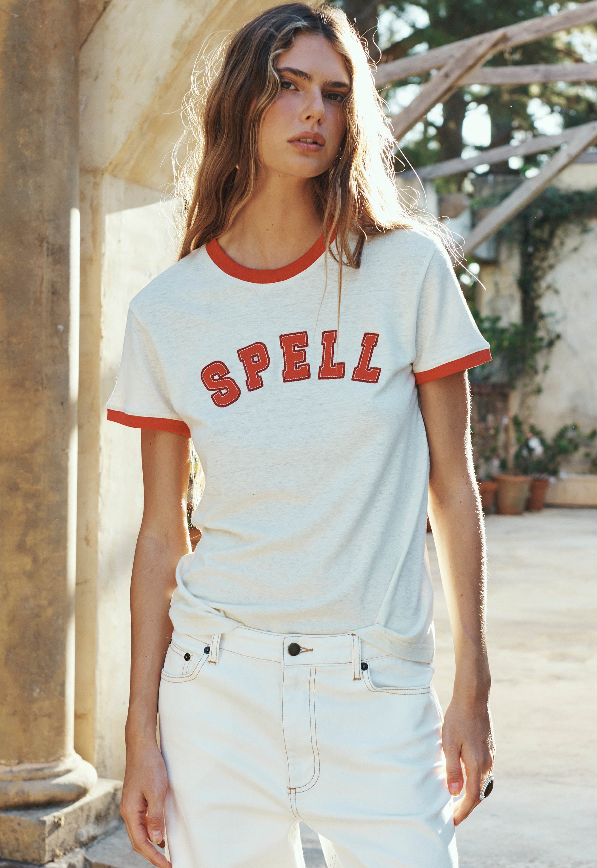 Roomie Shrunken Sports Tee shirt SPELL