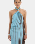 Rioja Halter Scarf Maxi Dress