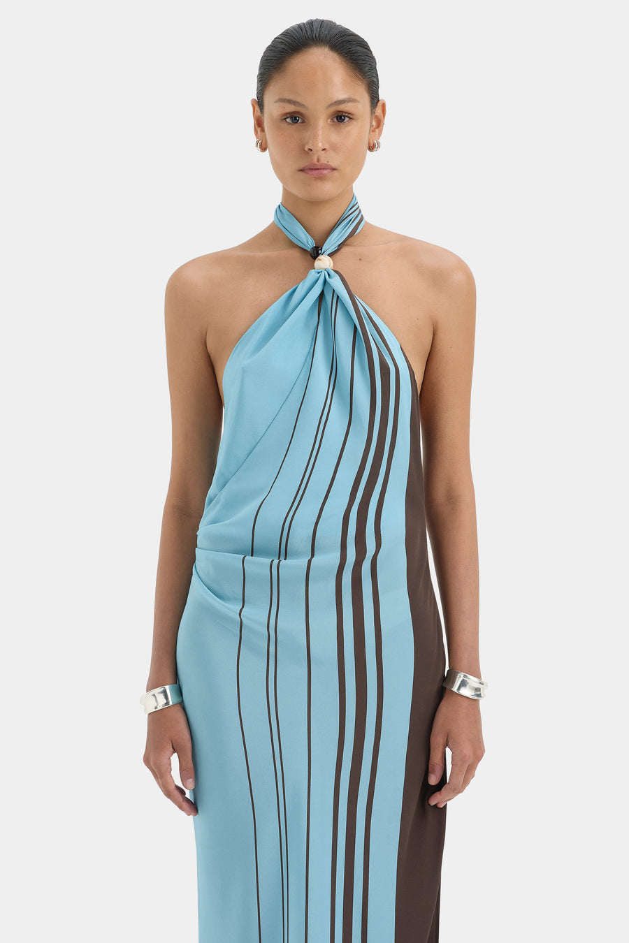 Rioja Halter Scarf Maxi Dress