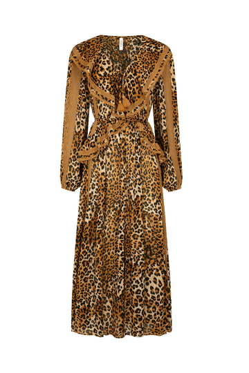 Samantha Lace Gown - Vintage Leopard Dresses SPELL