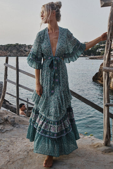 Sienna Bambi Gown - Jade Dresses SPELL   