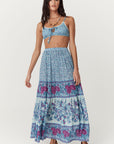 Love Jetty Maxi Skirt - Blue Nirvana Skirts SPELL   