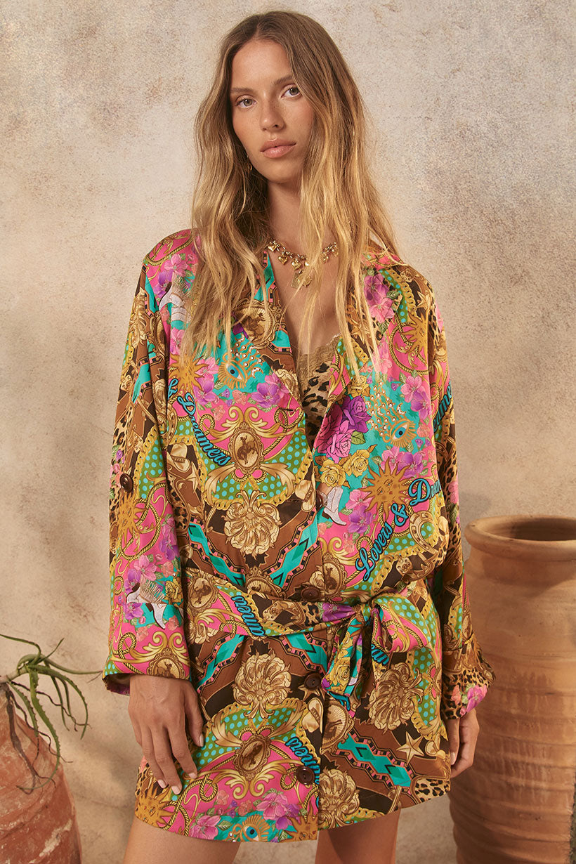 Lovers & Dreamers Blazer Dress - Cosmos Pink Dresses SPELL