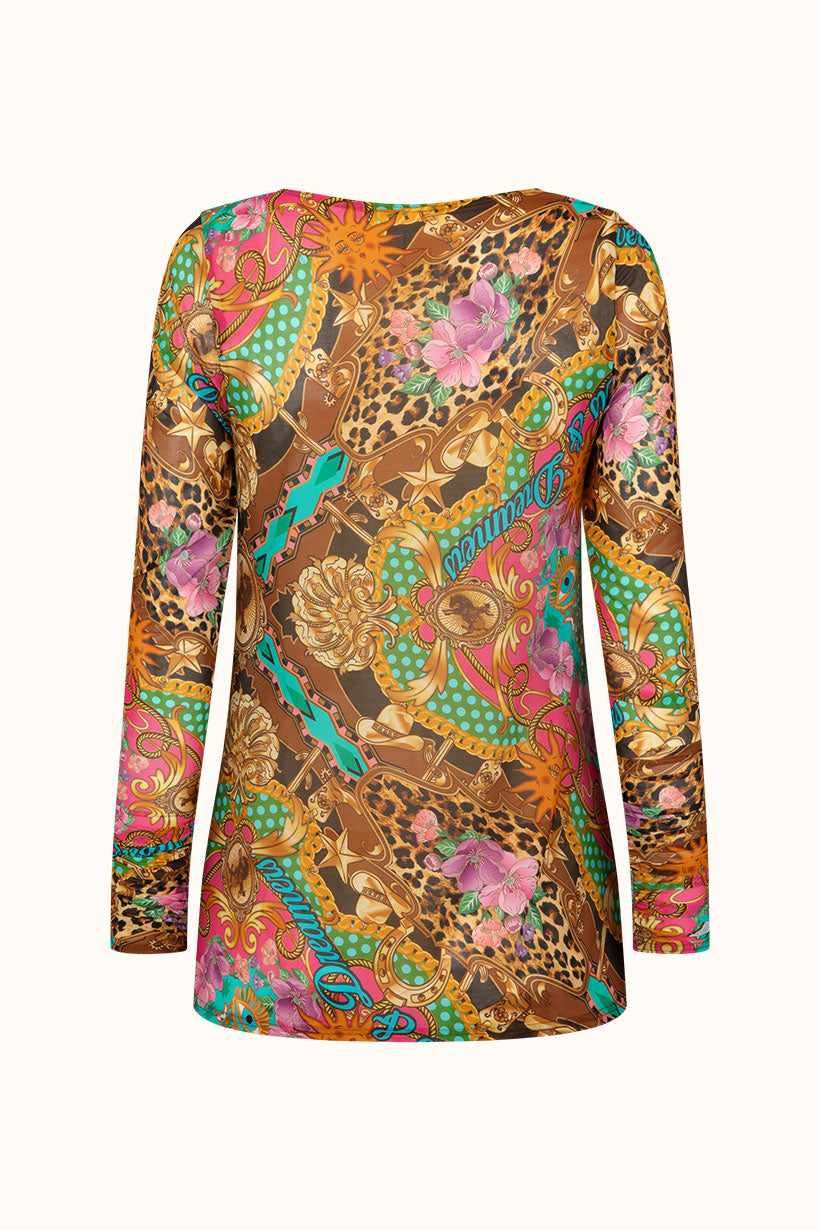 Lovers & Dreamers Mesh Long Sleeve Top - Cosmos Pink shirt SPELL