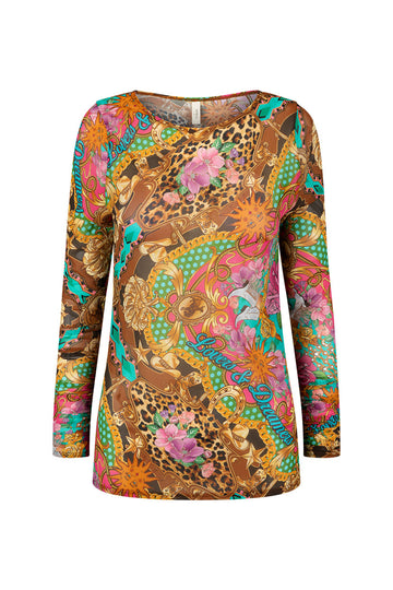 Lovers & Dreamers Mesh Long Sleeve Top - Cosmos Pink shirt SPELL