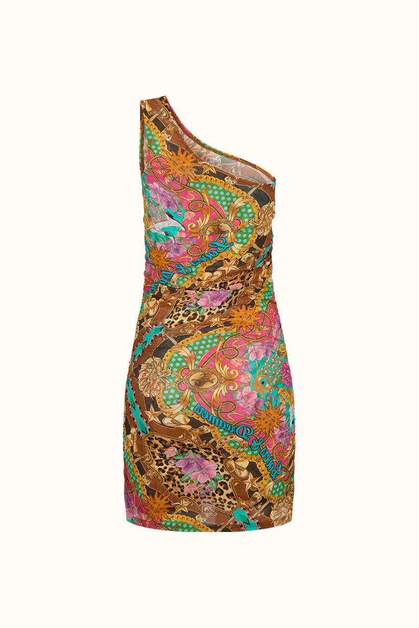 Lovers & Dreamers Mesh Mini Dress - Cosmos Pink Dresses SPELL