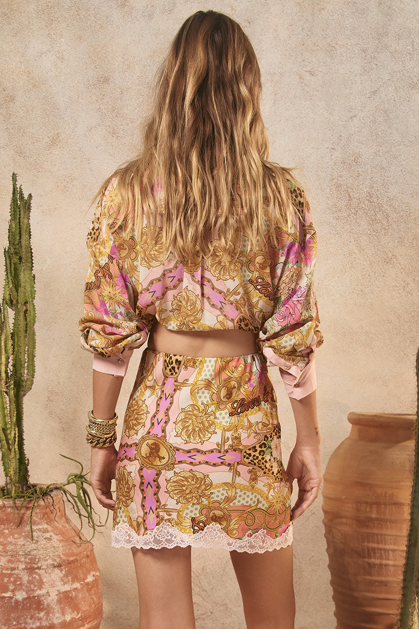 Lovers & Dreamers Shirt - Champagne Peach Dresses SPELL