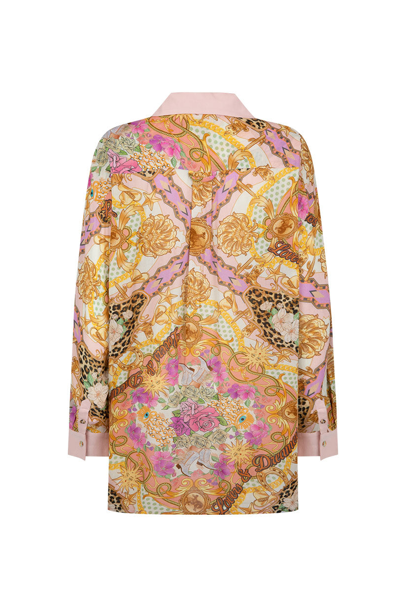 Lovers & Dreamers Shirt - Champagne Peach Dresses SPELL