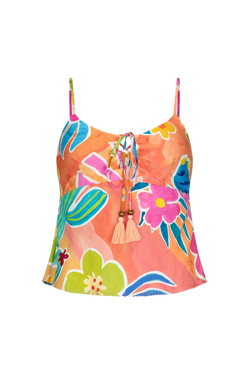Margi Hour Lace Up Cami - Paloma shirt SPELL