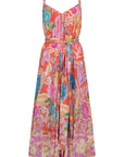 Painters Garden Strappy Maxi Dress - Crimson Dresses SPELL   