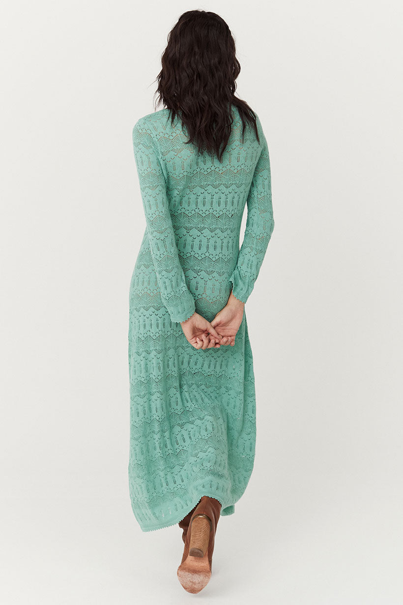 Siesta Pointelle Dress - Seafoam Dresses SPELL   