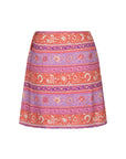 Sunshine Bandit Wrap Mini Skirt - Cayenne Skirts SPELL   