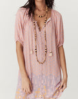 Sweet Nothings Button Through Tunic Dress - Sugar Plum Dresses SPELL   