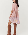 Sweet Nothings Button Through Tunic Dress - Sugar Plum Dresses SPELL   