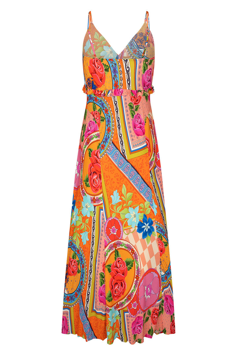 Aphrodite Bias Maxi Dress - Rose Dresses SPELL