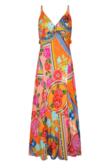 Aphrodite Bias Maxi Dress - Rose Dresses SPELL