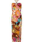 Birth of Venus Strapless Dress - Caramel SPELL