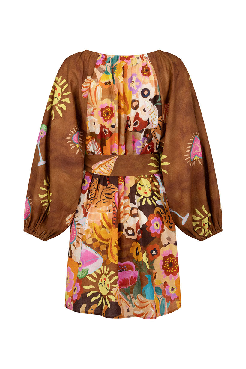 Birth of Venus Tunic Dress - Caramel Dresses SPELL