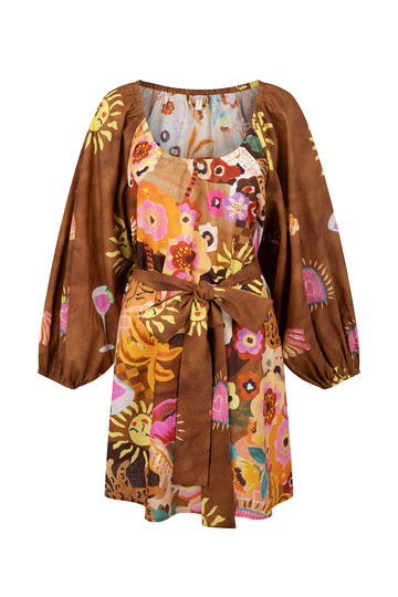Birth of Venus Tunic Dress - Caramel Dresses SPELL