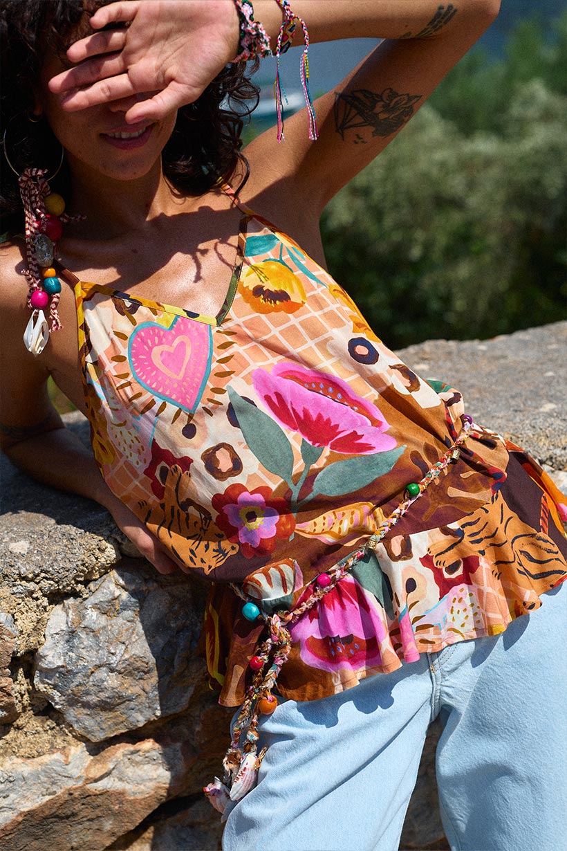 Birth of Venus Cami - Caramel shirt SPELL
