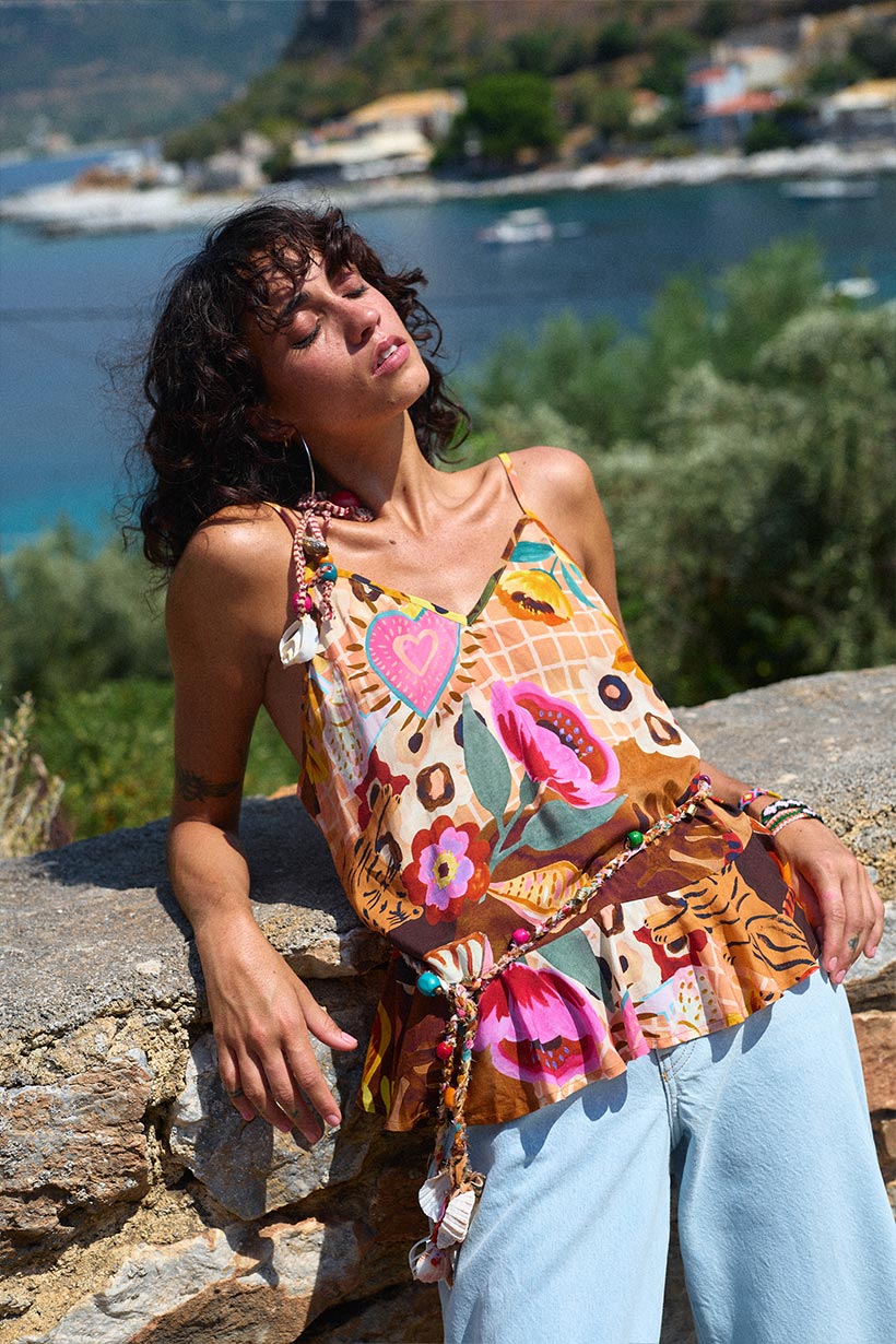 Birth of Venus Cami - Caramel shirt SPELL