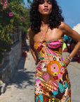Birth of Venus Strapless Dress - Caramel SPELL