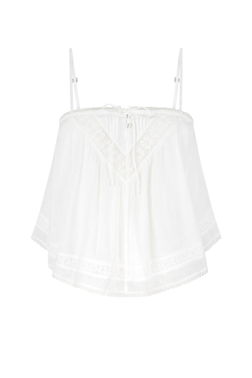 Hera Lace Crop - Salt shirt SPELL
