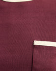 Alémais Bonetta Cropped Tee Burgundy Top Alémais