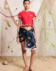 Alémais Bonetta Cropped Tee Red shirt Alémais