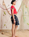 Alémais Bonetta Cropped Tee Red shirt Alémais