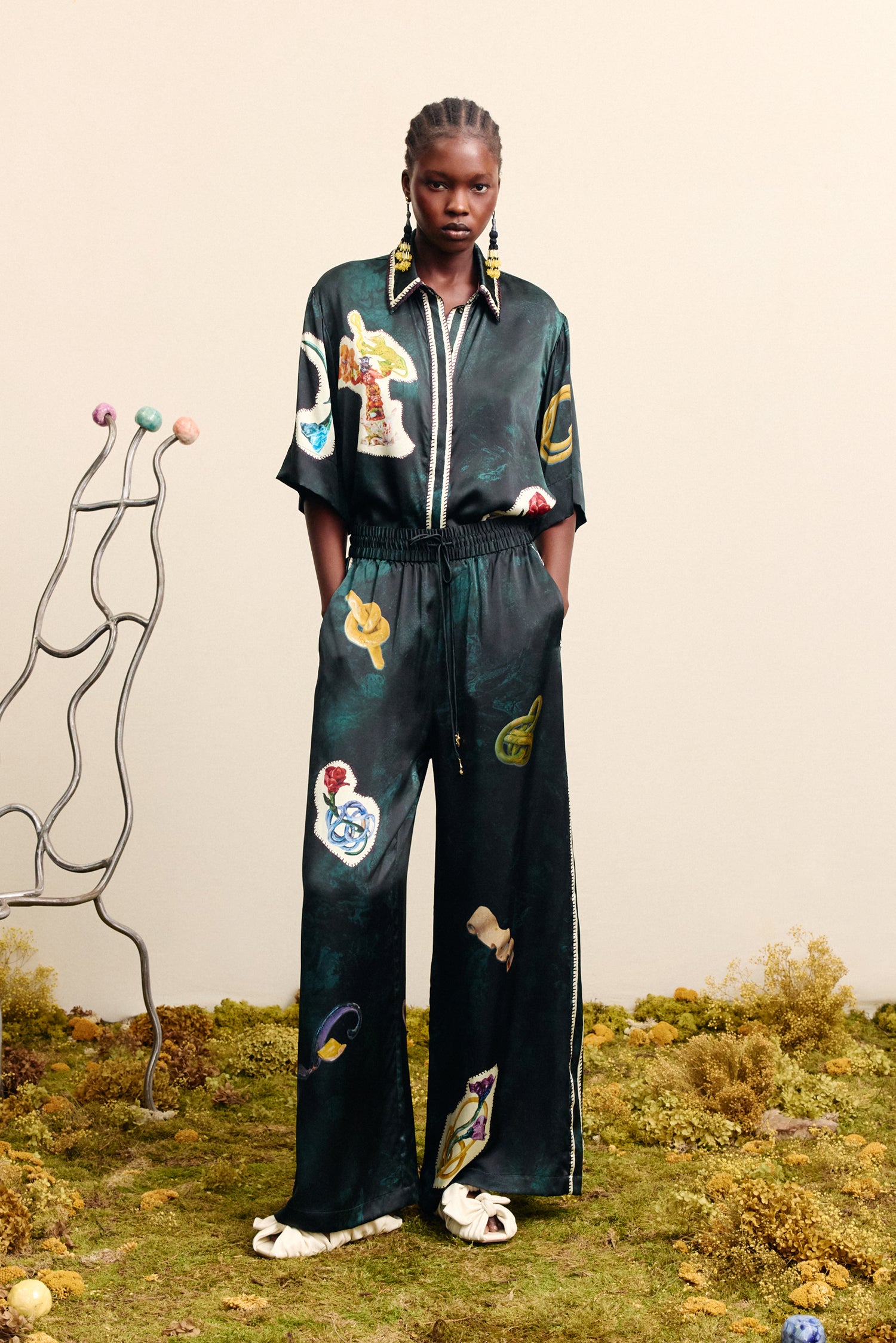 Alémais Florero Silk Pant Pants Alémais