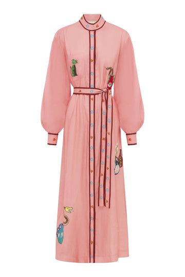 Timmy Embroidered Shirtdress- Preorder Dresses Alèmais   