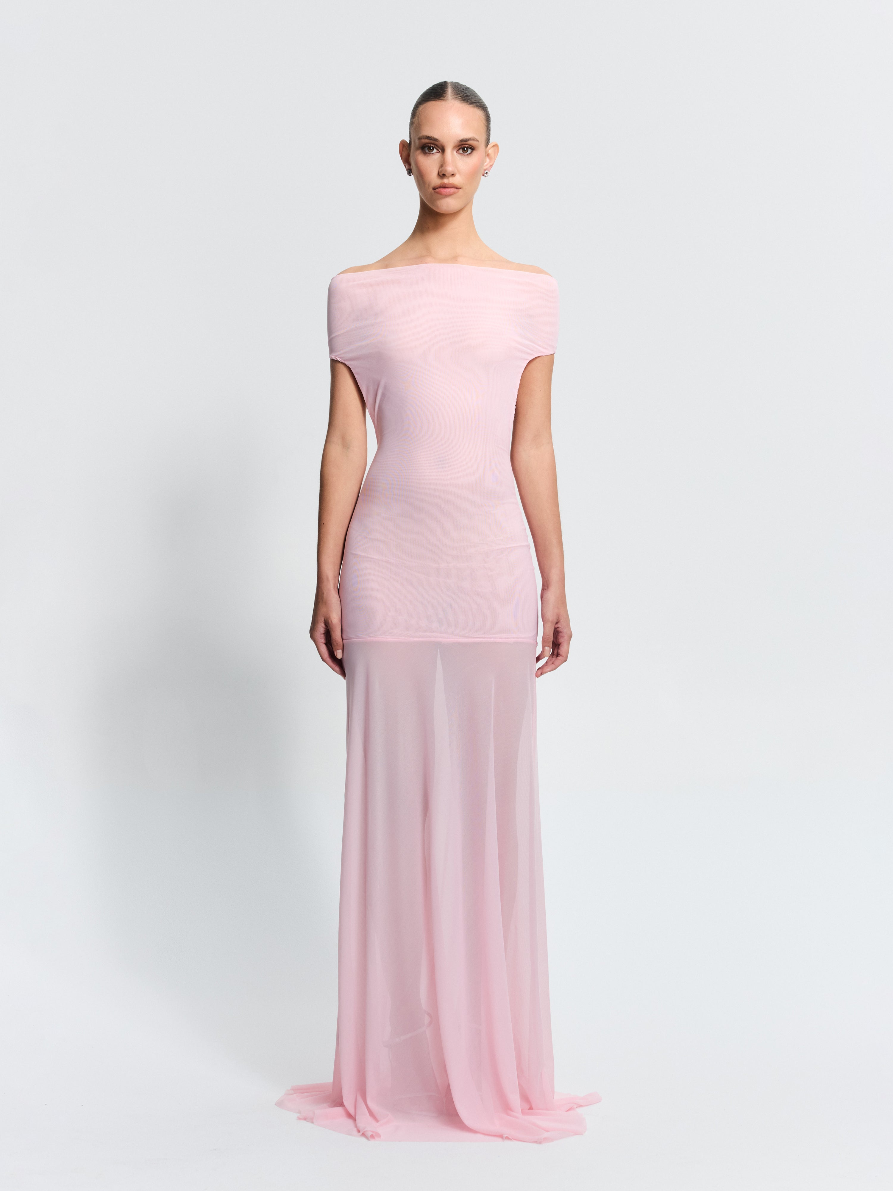Cleo Gown - Petal Pink Dresses Effie Kats