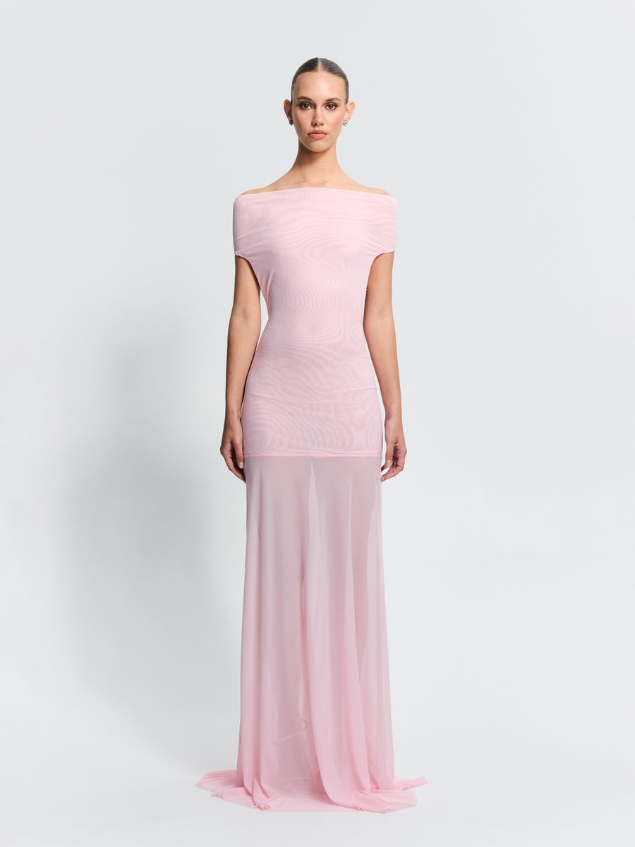 Cleo Gown - Petal Pink Dresses Effie Kats