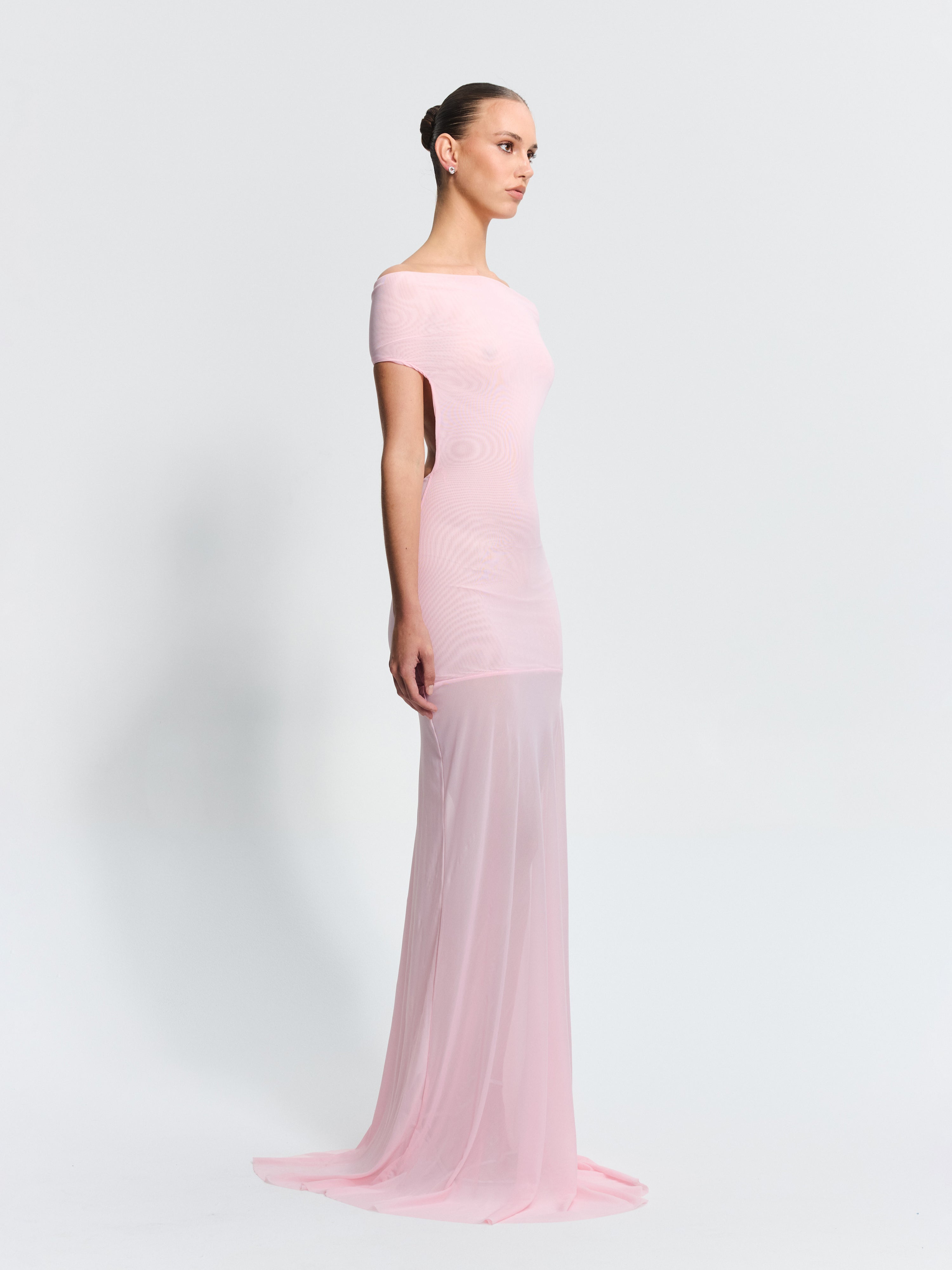 Cleo Gown - Petal Pink Dresses Effie Kats