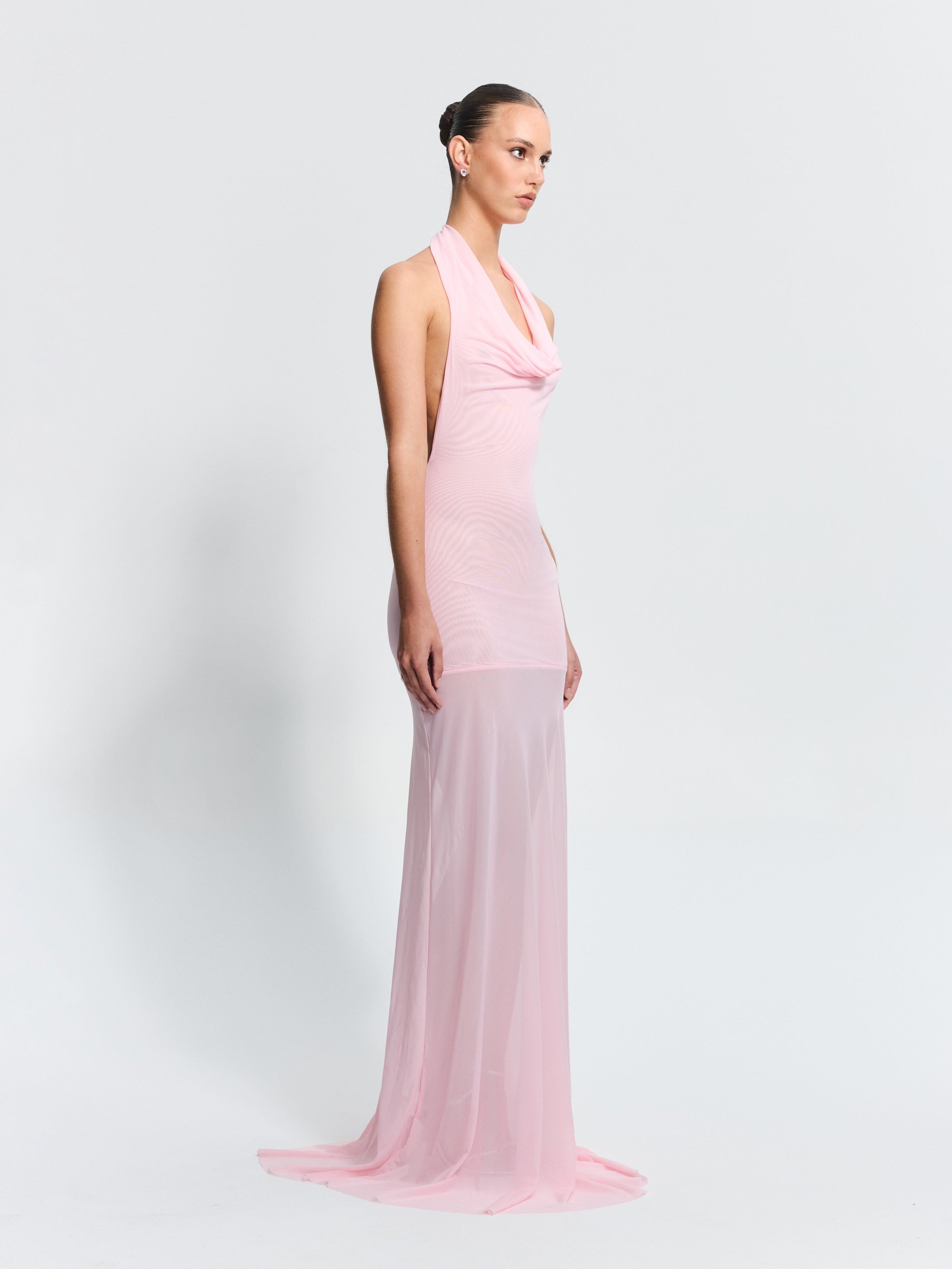 Cleo Gown - Petal Pink Dresses Effie Kats