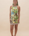 Toucan Tango Halter Mini Dress Dresses ALEMAIS