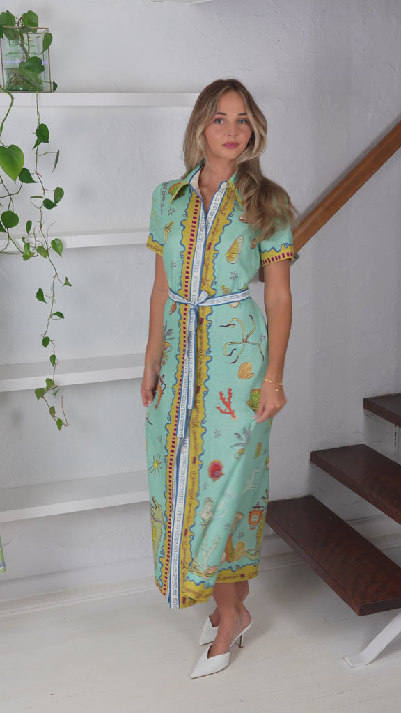 Surrealist Summer Shirtdress Dresses Alèmais