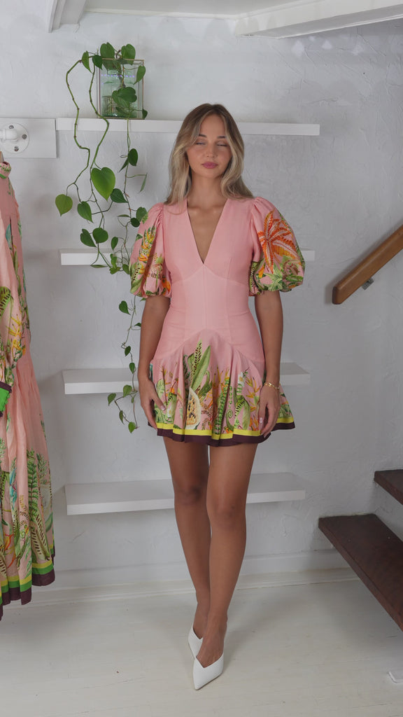 Papaya Mini Dress Dresses Alèmais