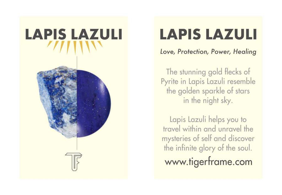 Lapis Lazuli Swivel Ring in Gold - Tiger Frame Rings Tiger Frame   